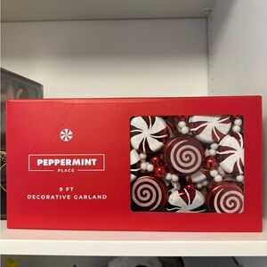 Peppermint Festive Red and White Garland